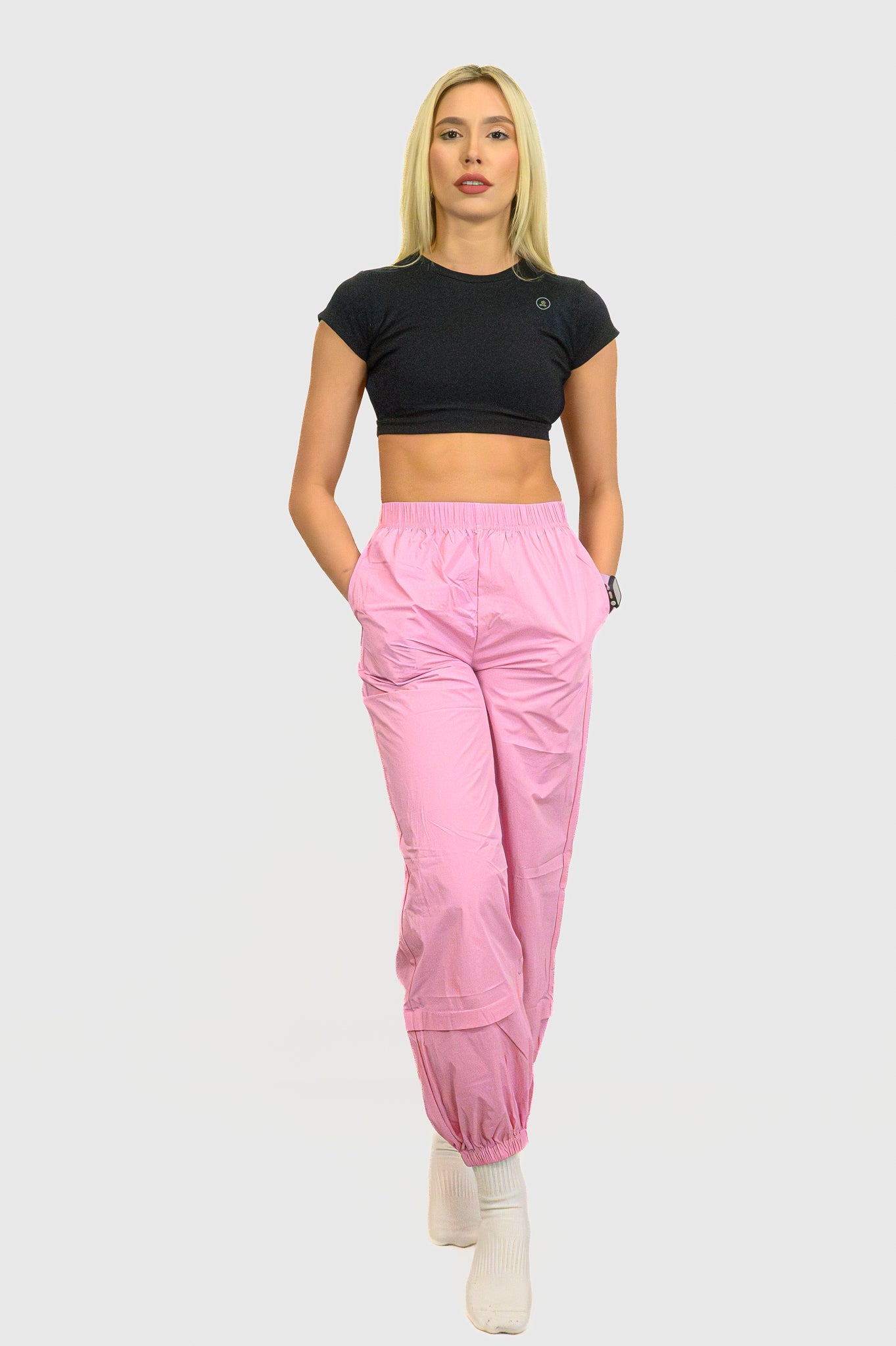 Bubblegum Parachute Pants