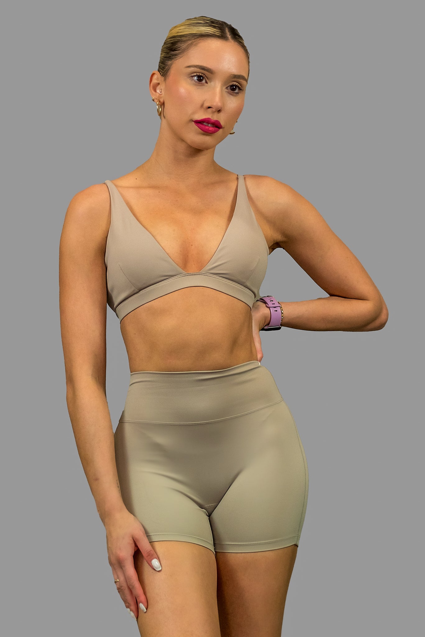 Seamless 2-Piece Set in Sand Beige