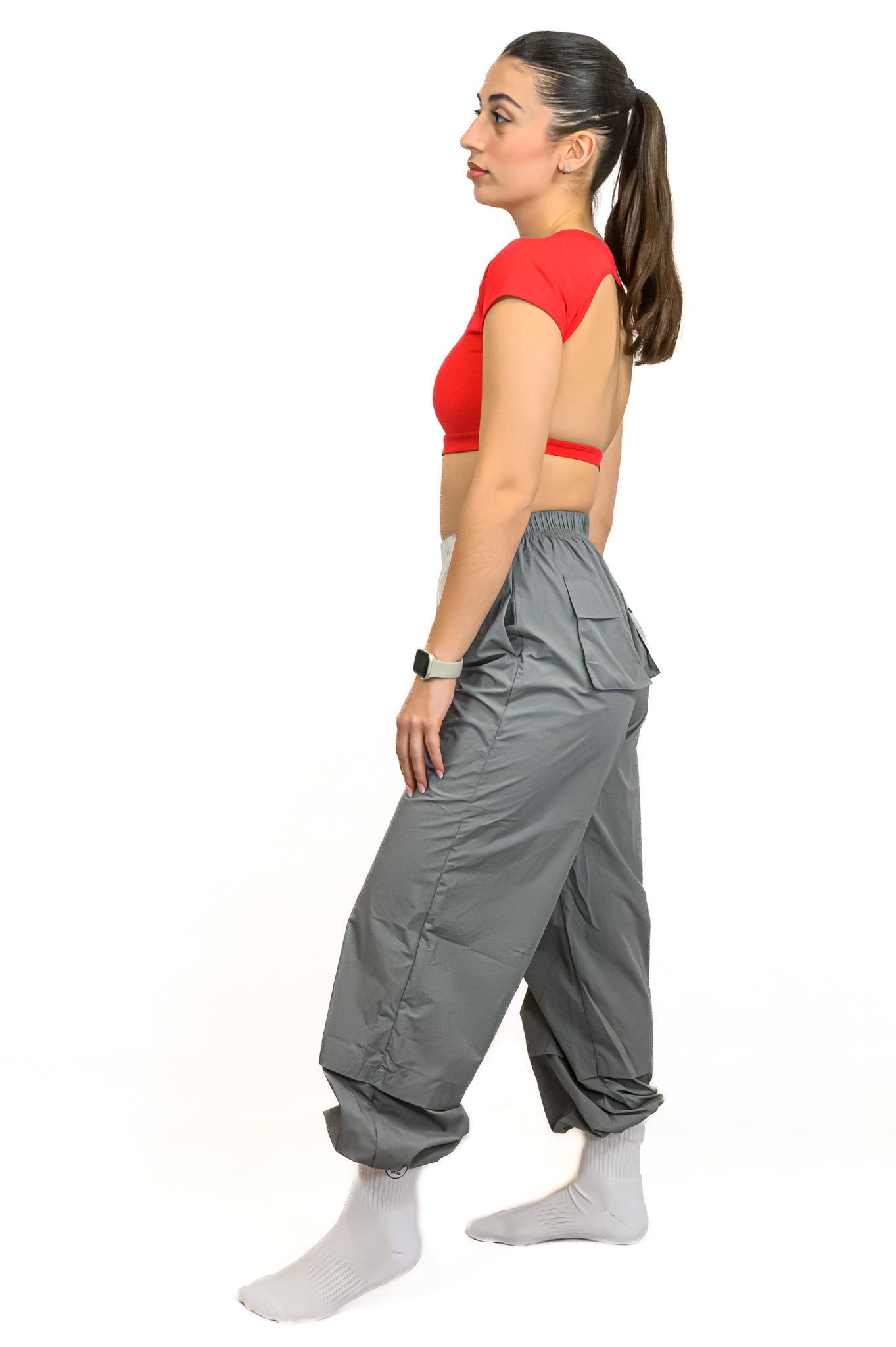 Red top backless