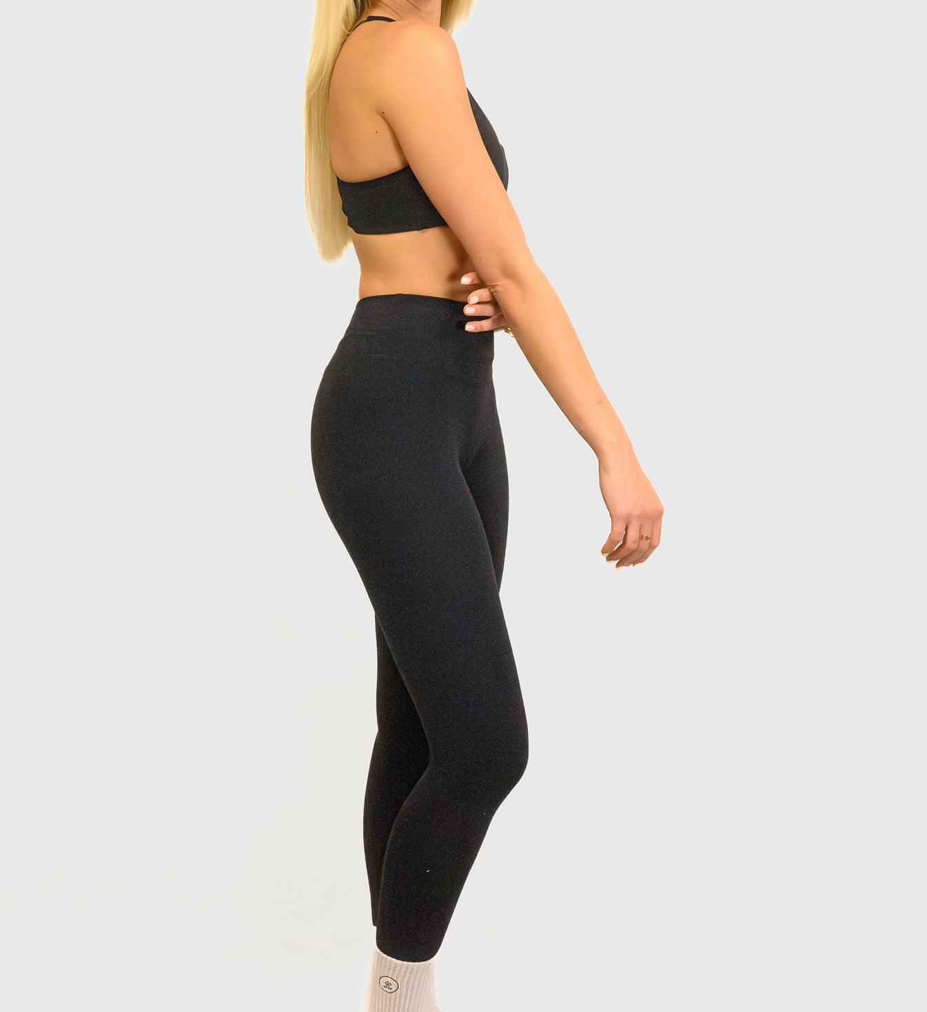 Black Cross-Back Support Bra