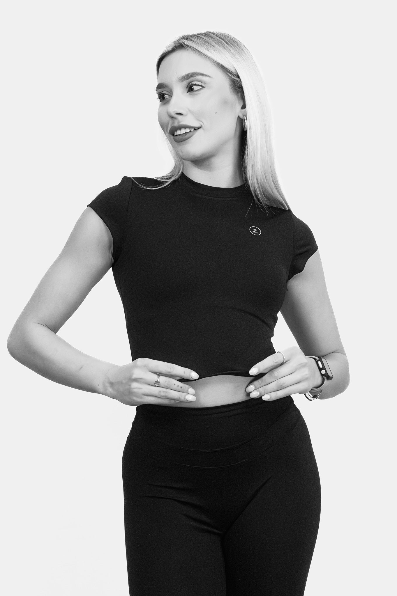 Black crop top
