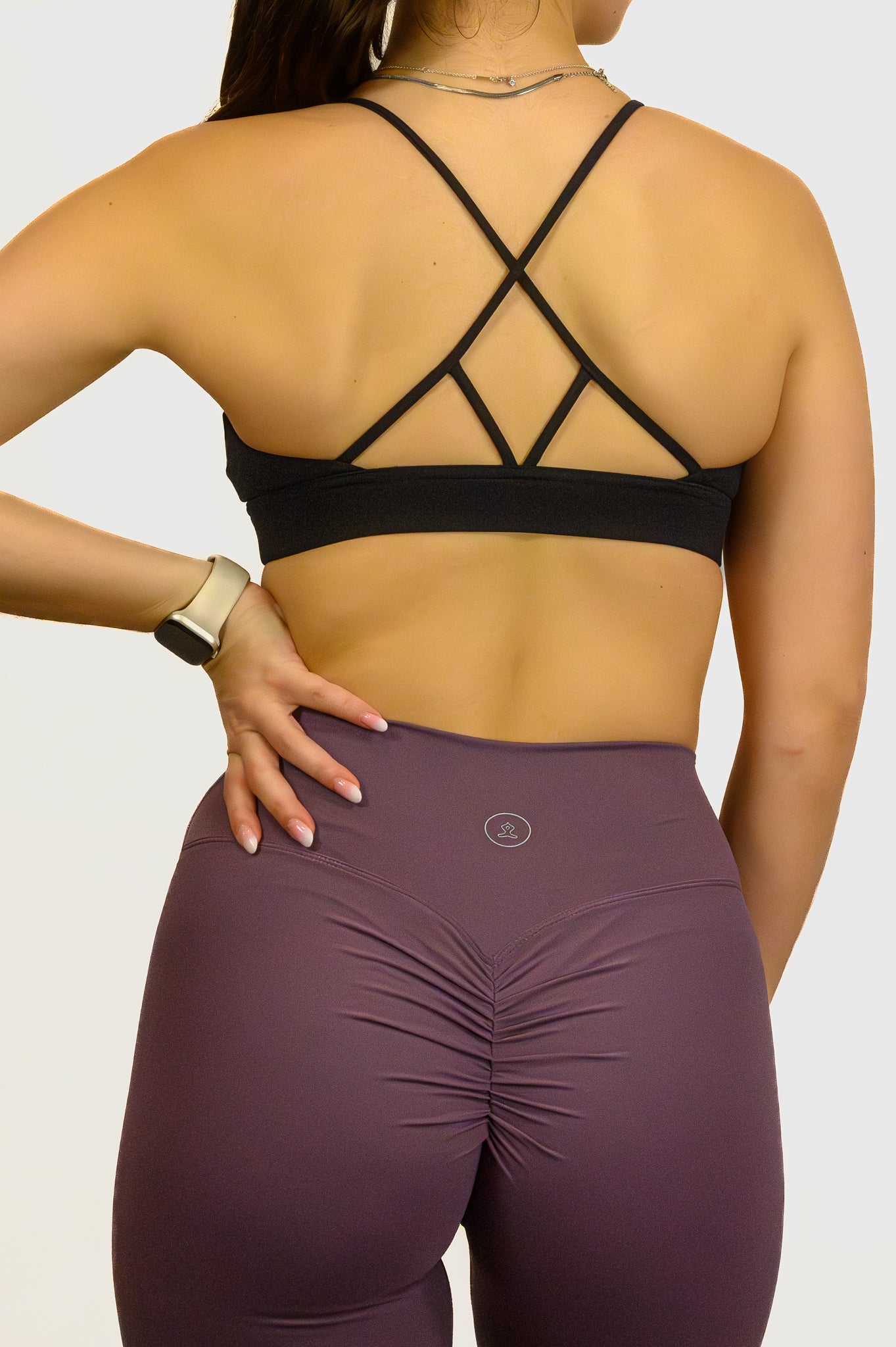 Strappy Back Bra – Black | Active Flow