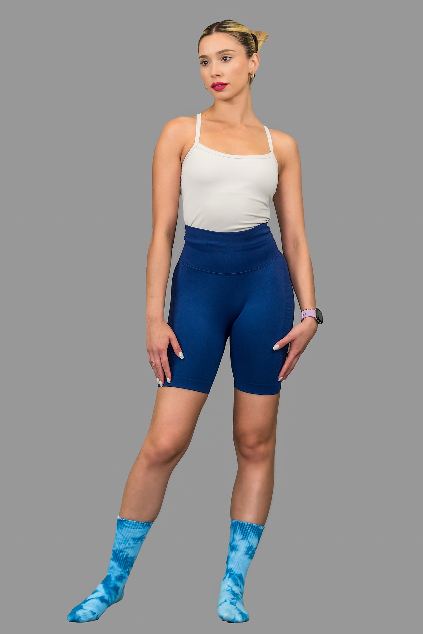 Blue Sculpt Shorts