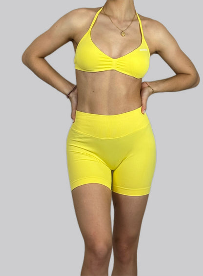 Lemon Glow Sports Bra