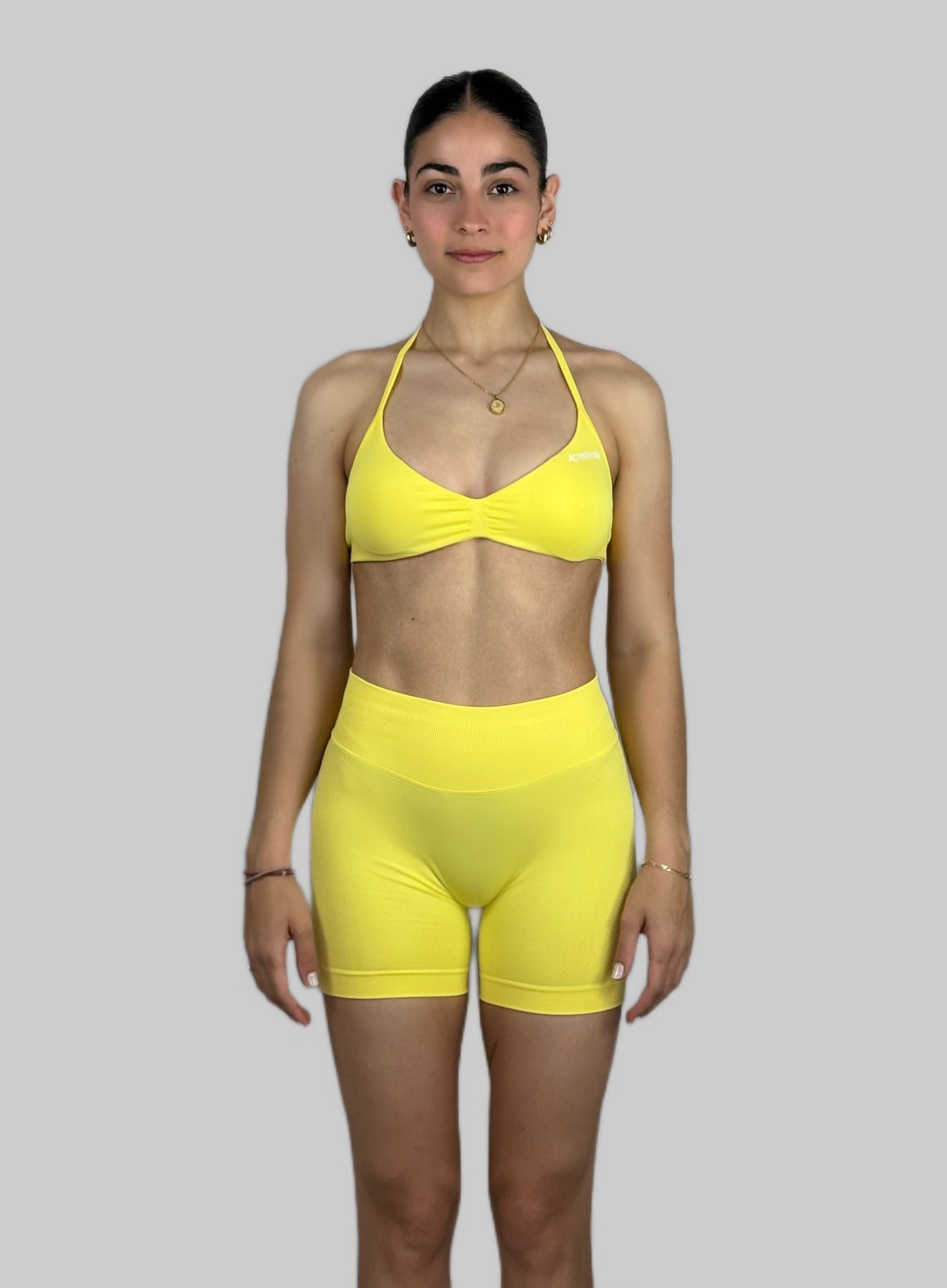 Lemon Glow Sports Bra